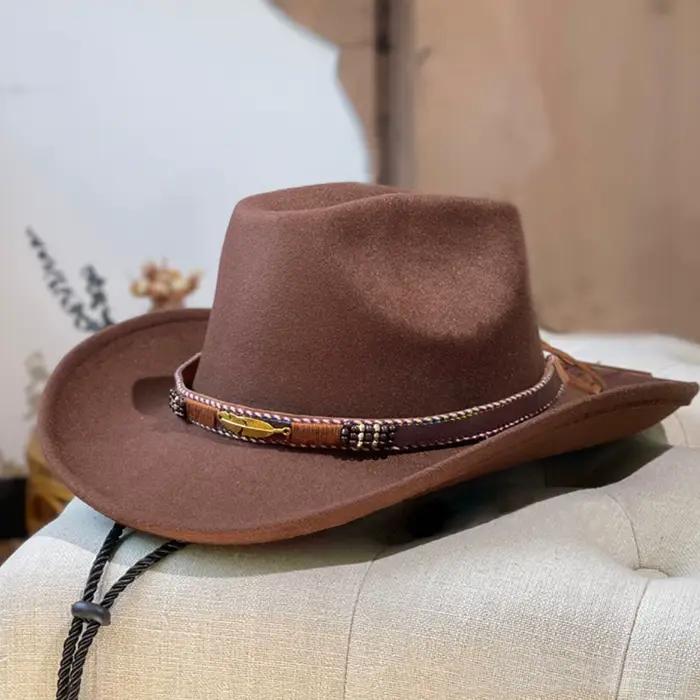 Chapeau de cow-boy occidental américain pour hommes