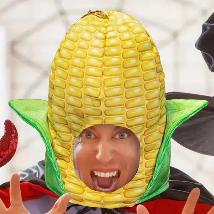 Costume de chapeau de maïs créatif pour adultes