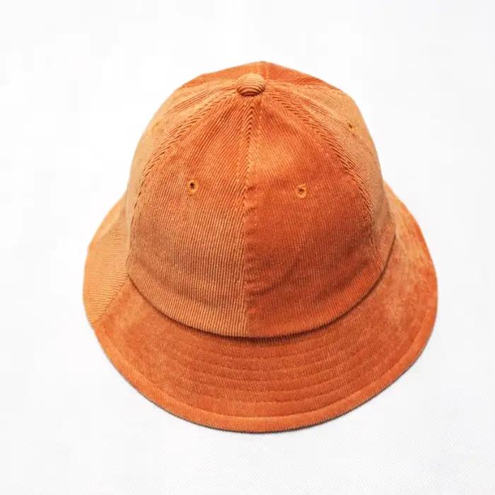 Chapeau de seau Panama en velours côtelé unisexe pour homme et femme, style sport, vintage, pêche, plein air, protection solaire, accessoire mode pour les quatre saisons