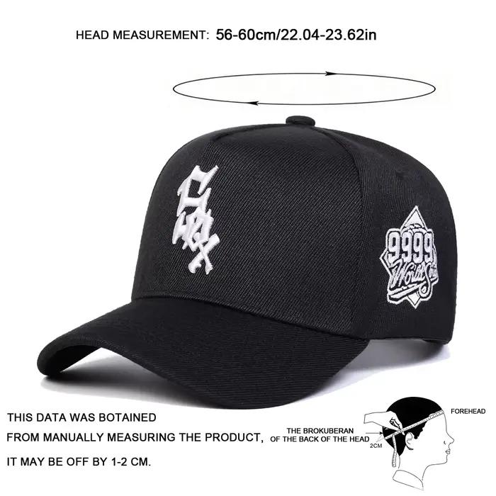 Casquettes de baseball unisexes SOX 9999 avec broderie de lettres