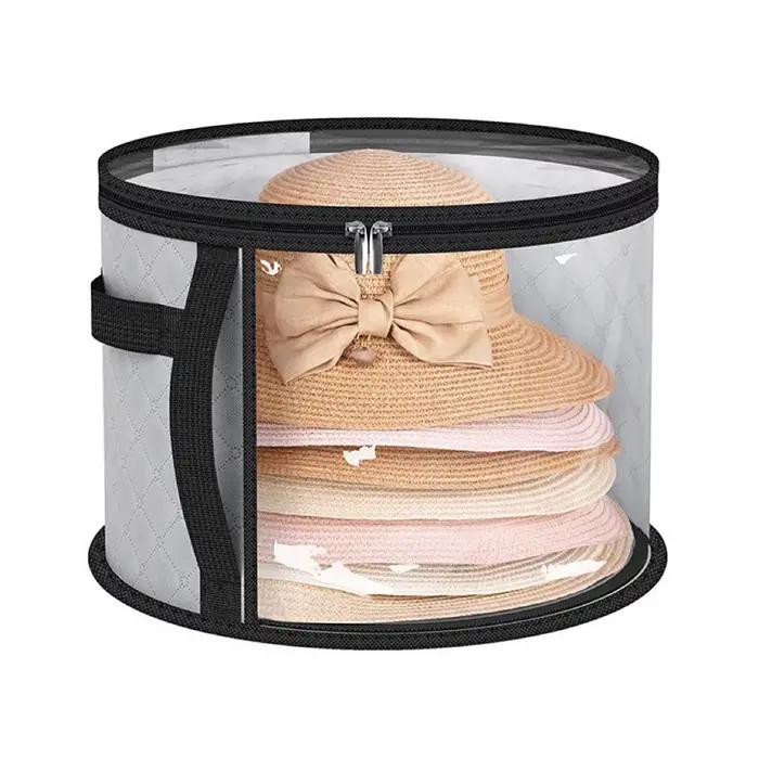 Grande boîte de rangement pliable pour chapeaux