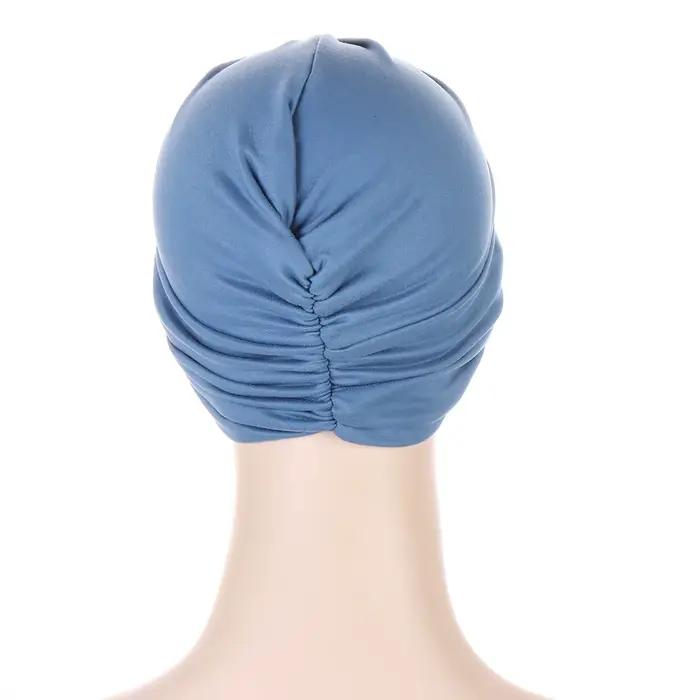 Couvre-chef bonnet chapeau casquette noeud torsadé Turban pour femmes fille chimio tête enveloppement doux extensible perte de cheveux Alopecia mode HT215