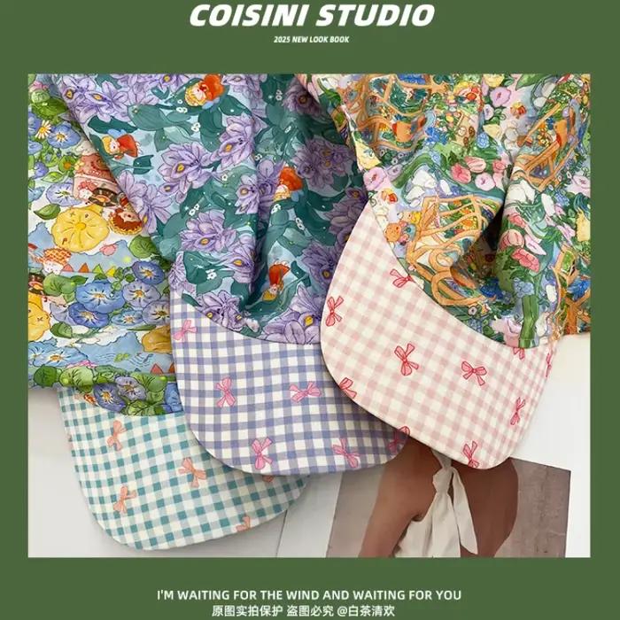 Chapeaux foulard imprimés littéraires rétro français pour femmes
