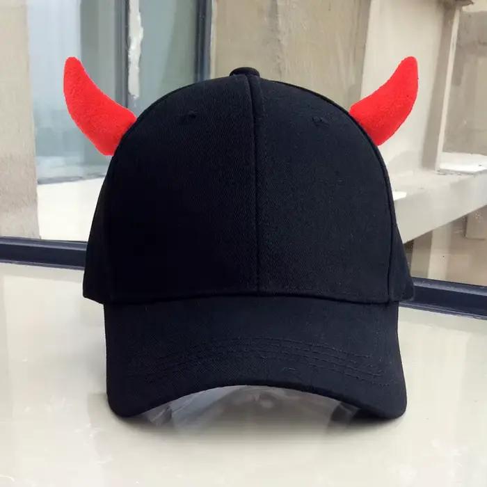 Chapeau hommes cornes diable cache-oreilles printemps automne mode casquette de Baseball femmes en plein air