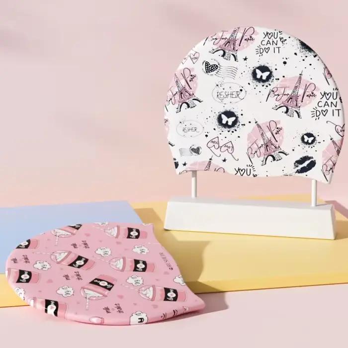 Bonnet de natation College en silicone souple pour femmes et hommes plongée surf protection oreilles grandes tailles activités nautiques
