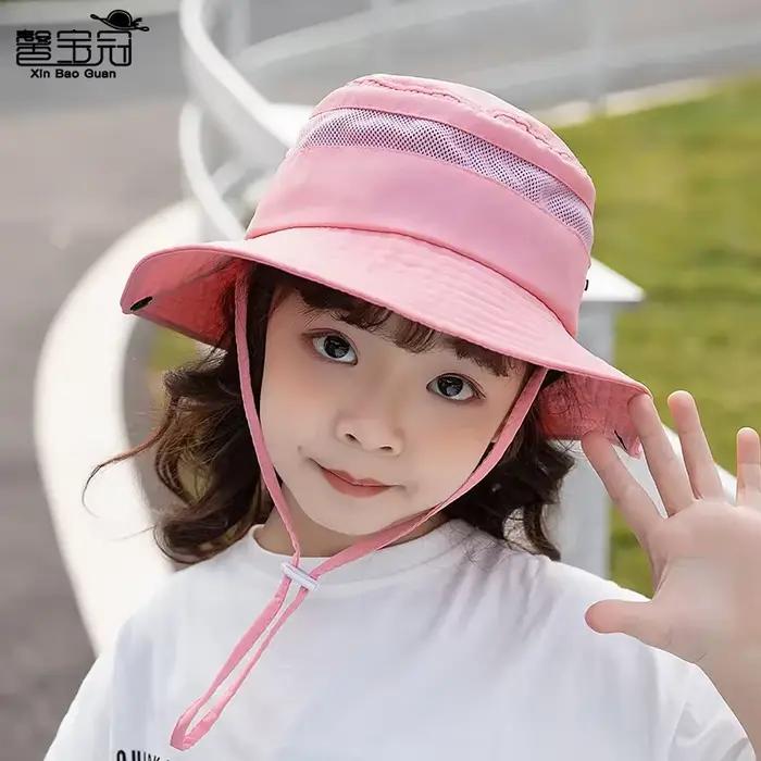 Filles garçons casquette enfant 2-6 ans chapeaux de soleil enfants seau casquettes en plein air plage randonnée