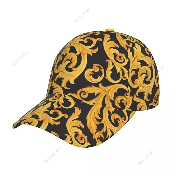 Chapeau de camionneur d'extérieur Baroque doré pour hommes et femmes