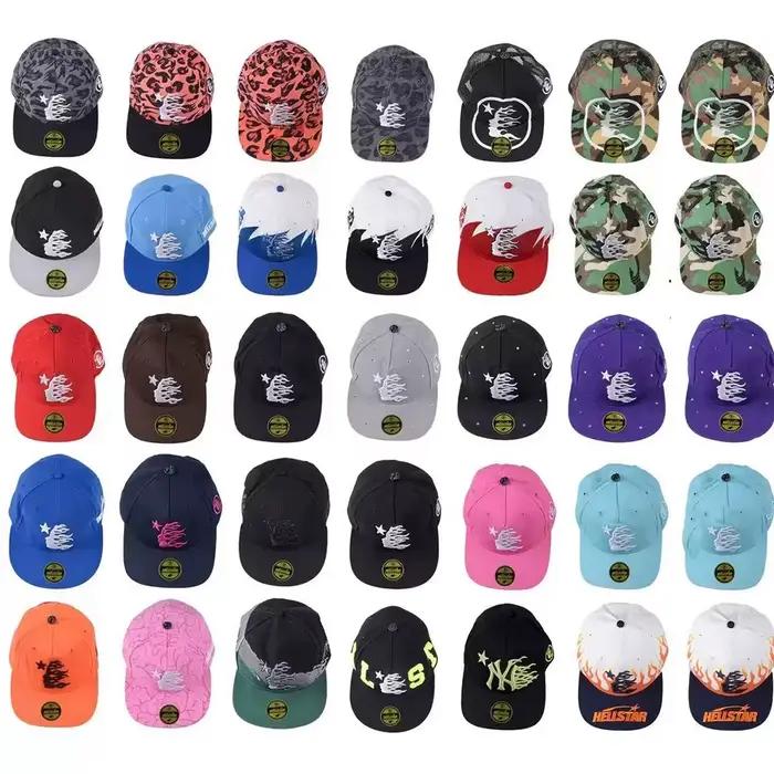 Casquette de baseball HELLSTAR brodée avec logo, casquette ajustée, casquette de sport décontractée pour hommes et femmes toutes saisons