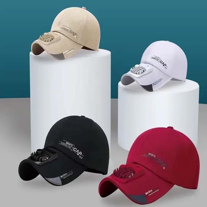 Casquette de baseball portable avec ventilateur intégré