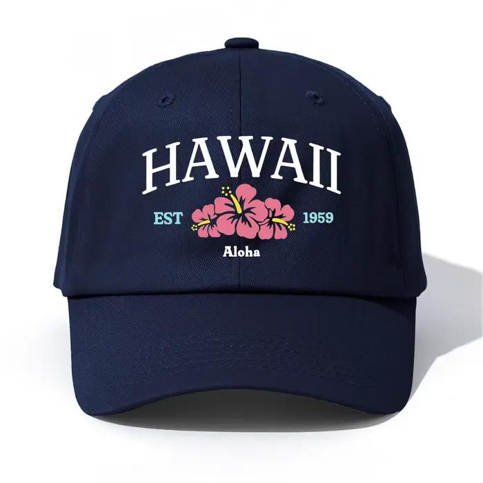 Casquette de Baseball imprimée HAWAII pour adultes