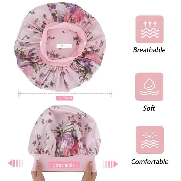 Bonnet en satin doux et soyeux pour cheveux bouclés et tresses large bande pour femmes occasions de sommeil paisibles