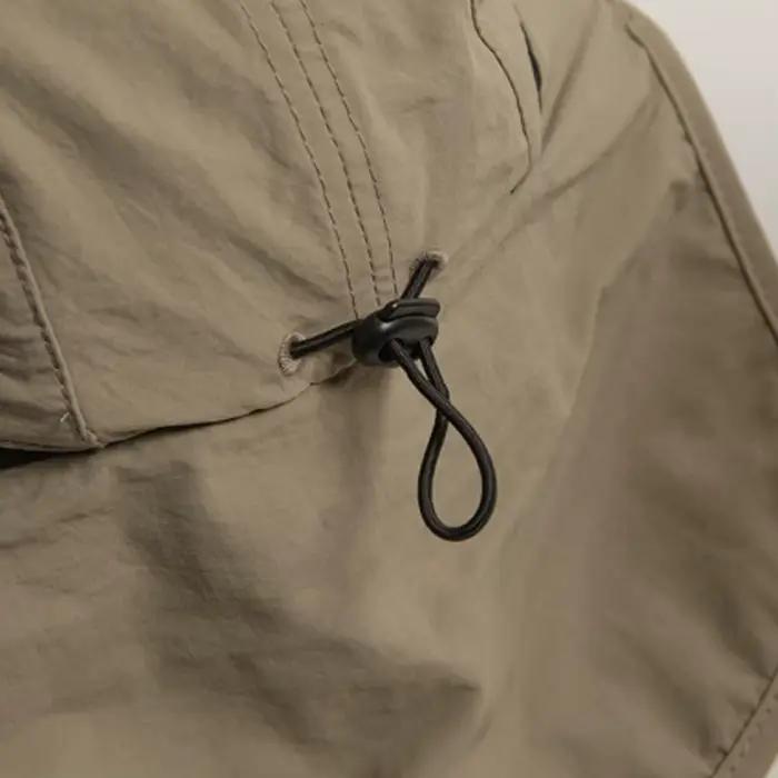 Soldes d'été ! Chapeau de pêcheur unisexe coupe-vent à séchage rapide avec rabat pour le cou et protection UV pour la pêche et la randonnée en plein air