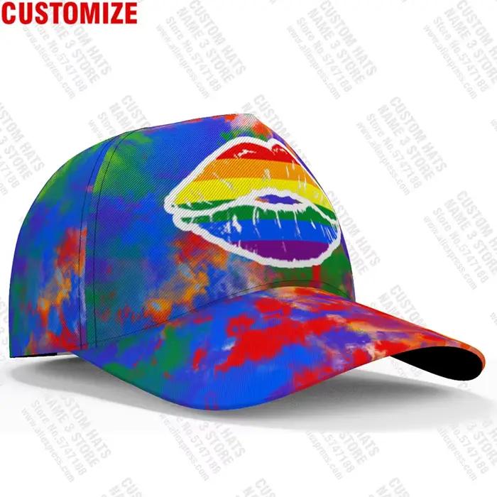 Casquette de baseball Rainbow Feel Love Bisexual Gay Pride Hat