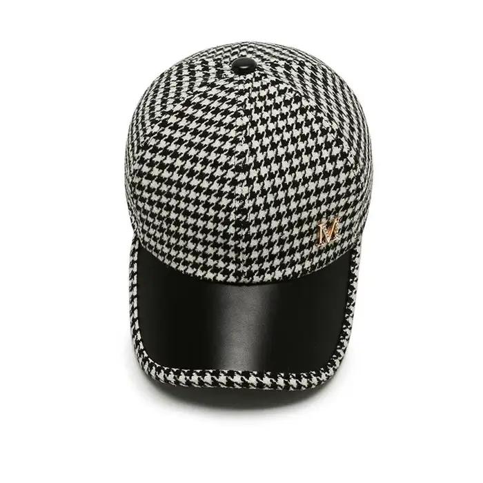 Casquette de baseball noire style streetwear coréen avec broderie motif Gird