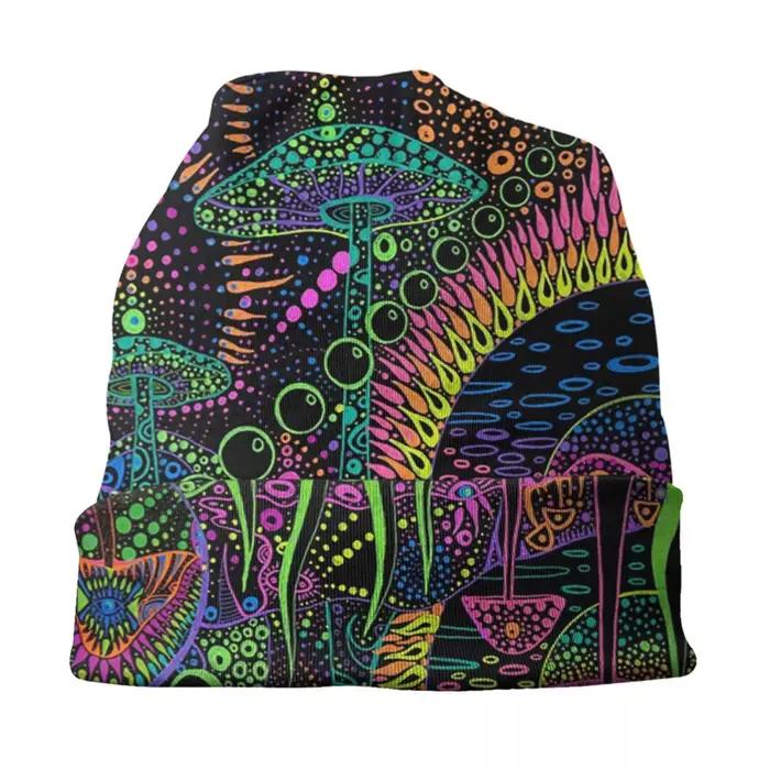 Bonnet goth néon pastel psychédélique pour hommes et femmes