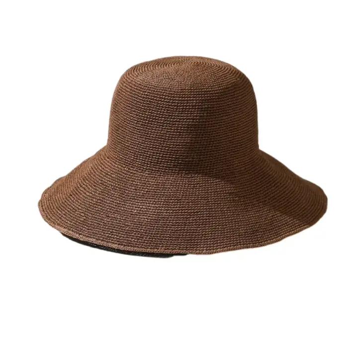 Chapeau de paille grande taille pour femme