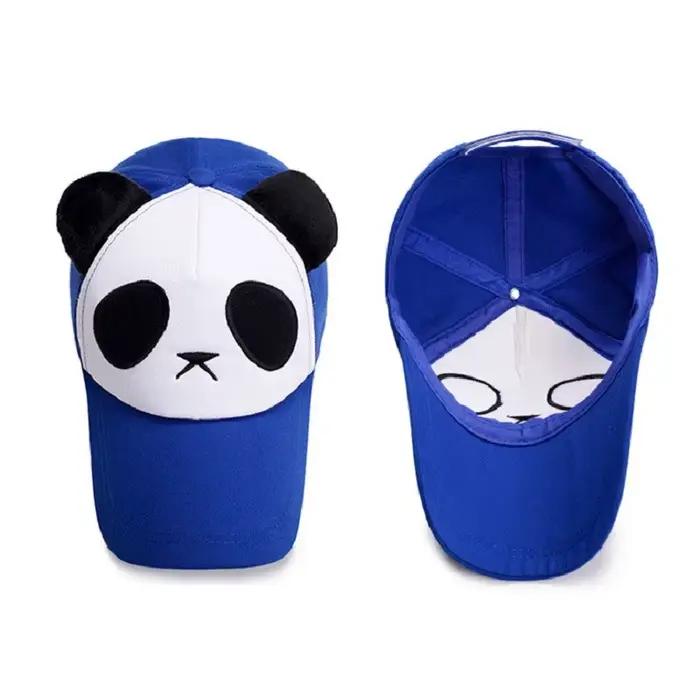 Casquettes de Baseball Panda mignon d'été pour hommes femmes coton Hip Hop Snapback chapeaux Protection solaire garçons filles en plein air Gorras livraison directe