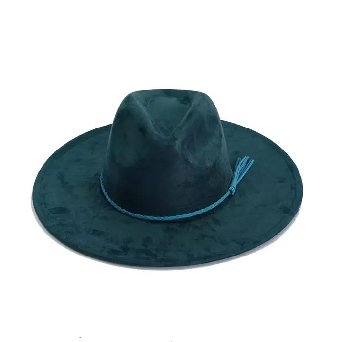 Malachite vert daim Chapeau à large bord 2025 nouveau