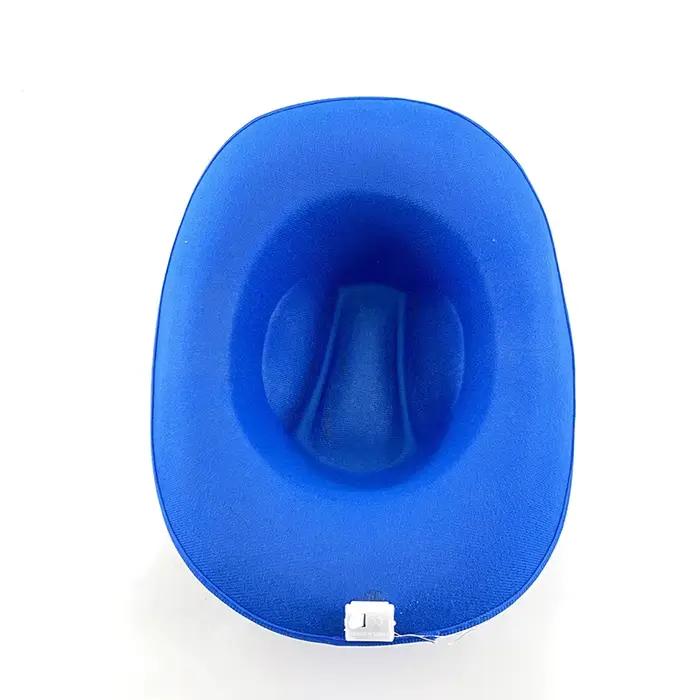 Chapeau de cowboy LED coloré et scintillant