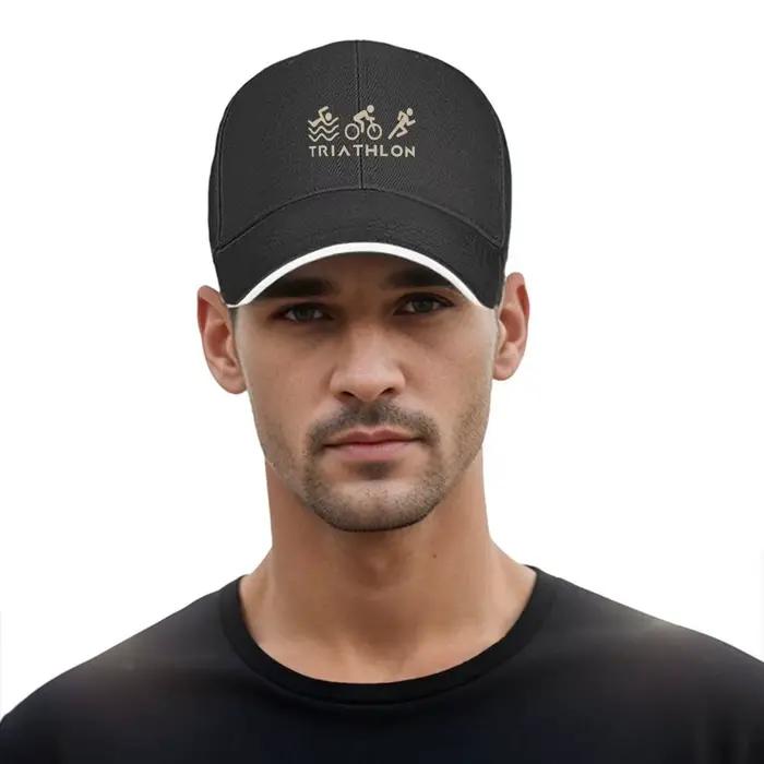 Triathlon - Sports, Endurance - Casquette de baseball sandwich au design sur le thème