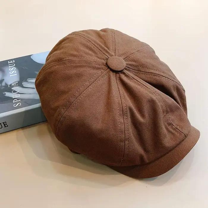 Béret rétro Gavroche pour homme en coton lycra style vintage chic occasions décontractées et formelles