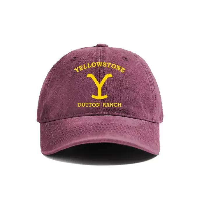 Yellowstone Dutton Ranch casquettes de Baseball chapeaux en détresse casquette hommes femmes rétro en plein air été