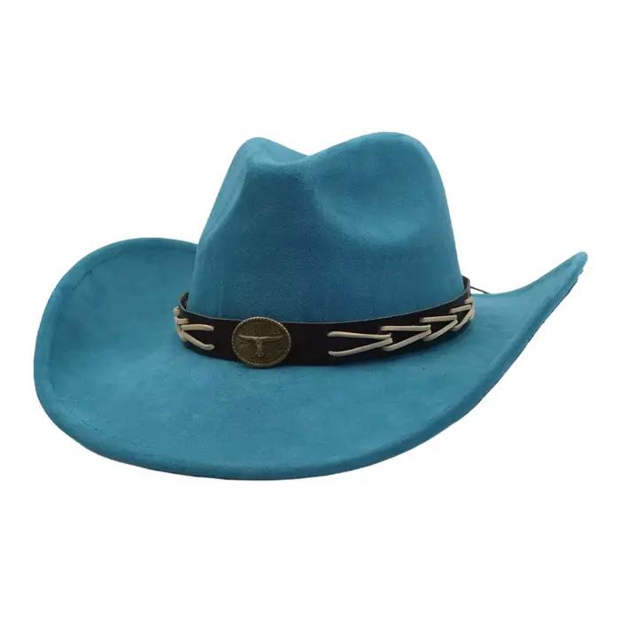 Chapeau haut-de-forme en daim pour femmes et hommes multifonction sportif style ethnique chapeau de soleil pour printemps été automne hiver occasions décontractées