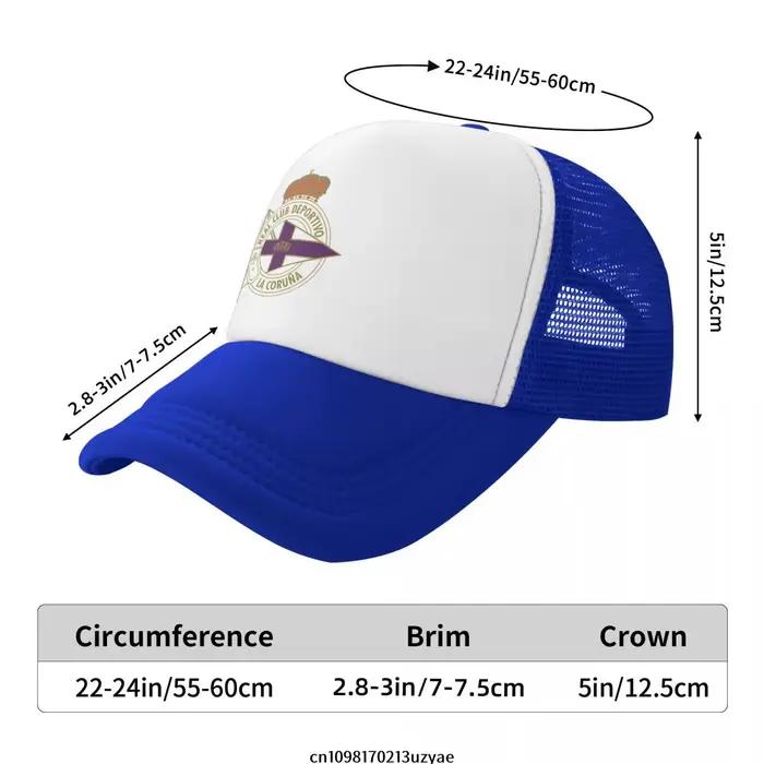 Casquette de baseball Deportivo De La Coruña en polyester style sport rétro pour hommes et femmes occasions shopping et outdoor