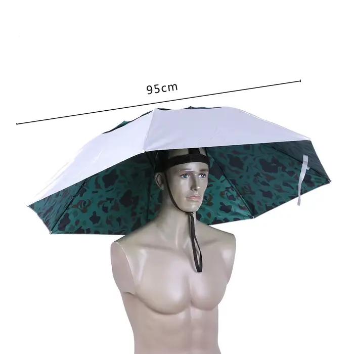 Chapeau de parapluie de pluie portable