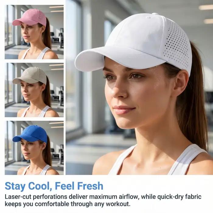 Casquettes de baseball à séchage rapide pour femmes