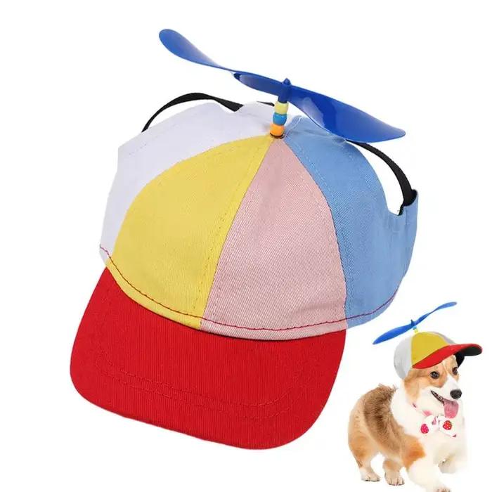Chapeau à hélice pour chien avec trous d'oreille