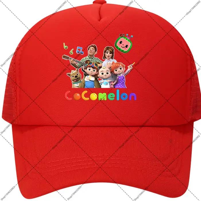 Cocomelons Boys Girls Cute Baseball Caps Unisex Sun Hats Adult Children Summer Fashion Hat Cartoon Anime Pattern Print Cap Gifts