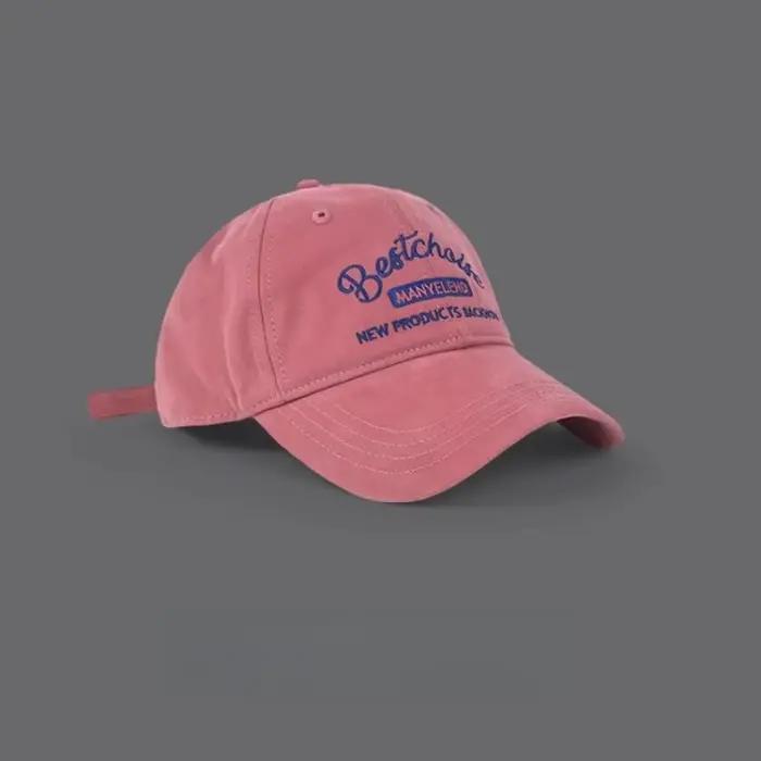 Casquette de baseball vintage pour femme - Visage amincissant couronne douce réglable Snapback années 90 rétro chapeau de soleil mode d'été style unisexe
