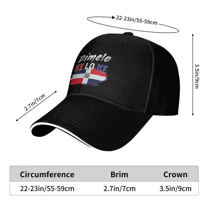 Casquette de baseball Dimelo Ke Lo Ke avec drapeau de la République dominicaine
