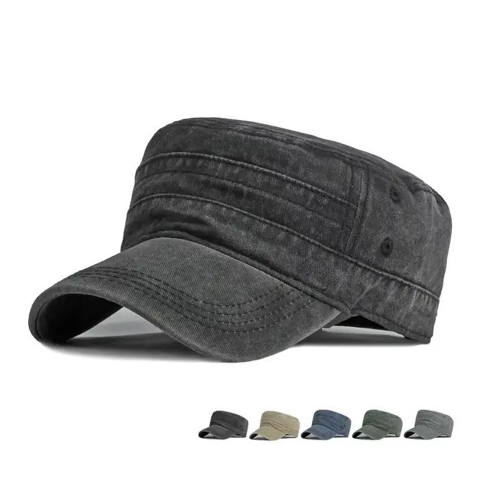 Chapeau Militaire Printemps-Été à Bord Court pour Hommes et Femmes