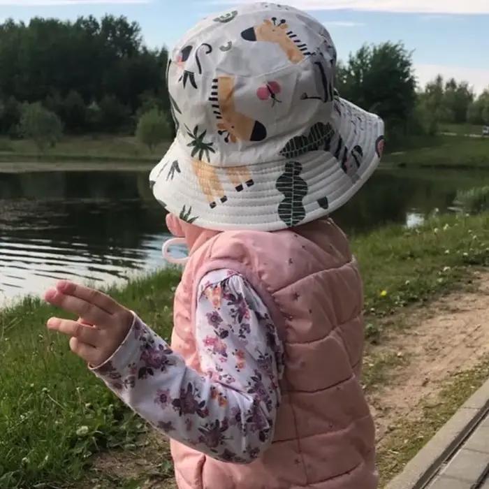 Été Panama bébé filles chapeau automne dessin animé garçons pêcheur