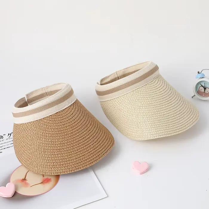 Chapeau de soleil en paille pour femmes