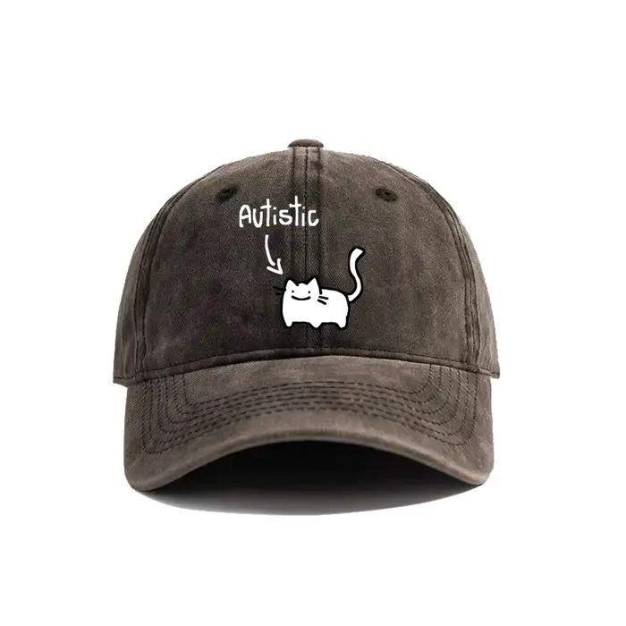 Casquettes de Baseball chat autiste