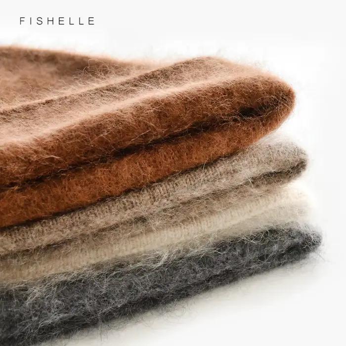 Chapeau en laine brossée pour femmes et hommes