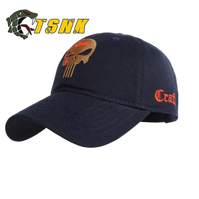 TSNK Coton Casquette de baseball de marque femmes hommes Tactique armée caps Joints Punisher Américain Sniper