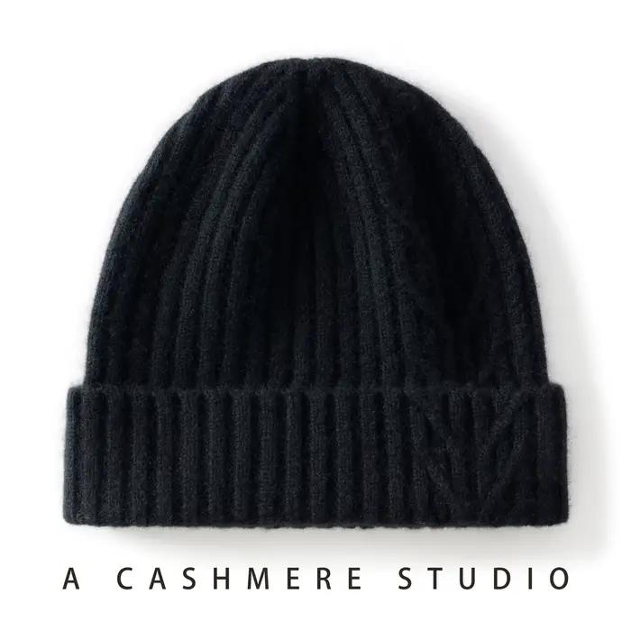 Chapeau 100% cachemire pour l'automne et l'hiver