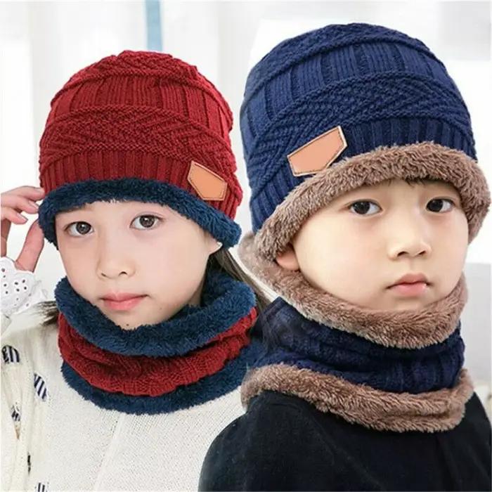 Bonnet et écharpe thermique pour enfants