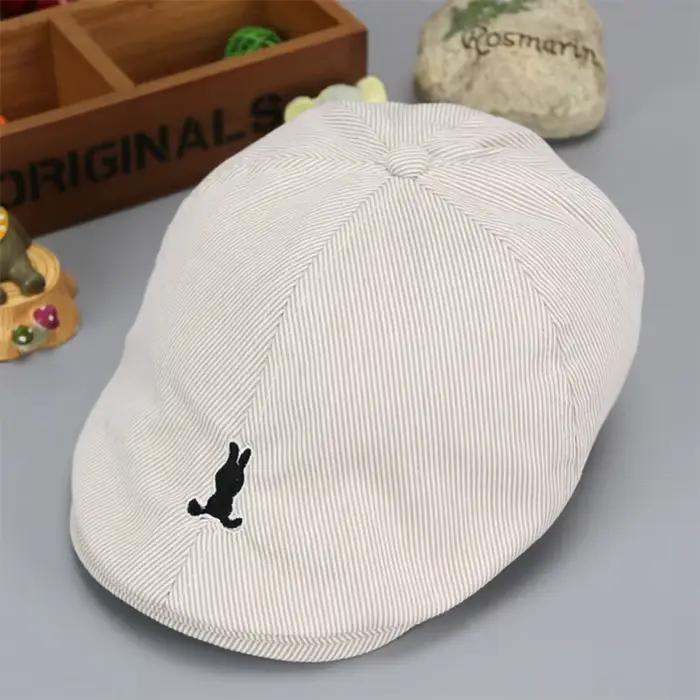 Béret en coton rayé pour enfants