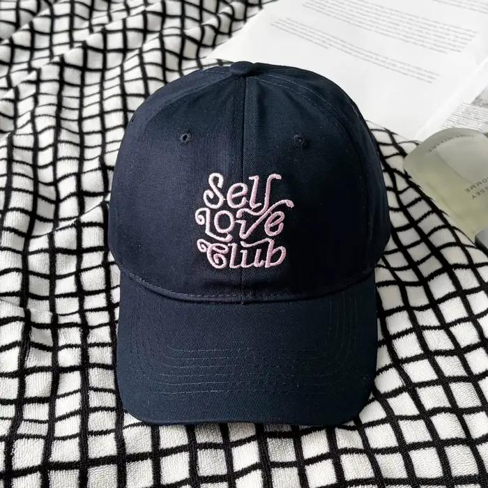 Casquette de baseball rose en coton doux pour femme