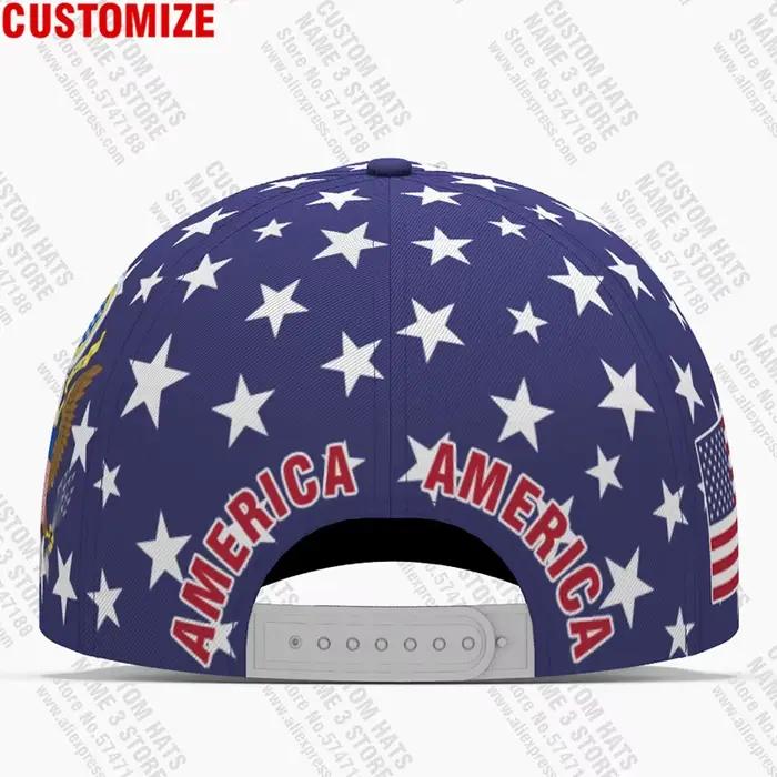 Casquette de baseball américaine personnalisée avec nom et logo de l'équipe