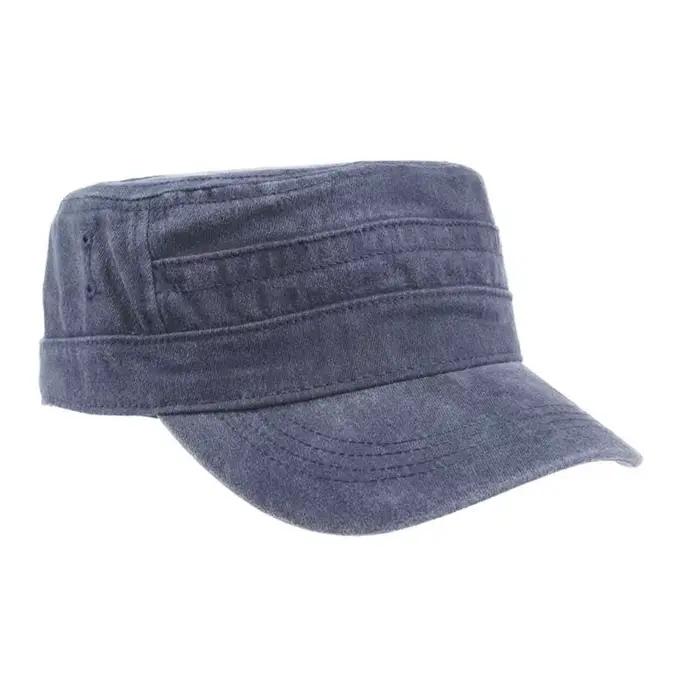 Casquette plate en coton délavé 39BB pour hommes