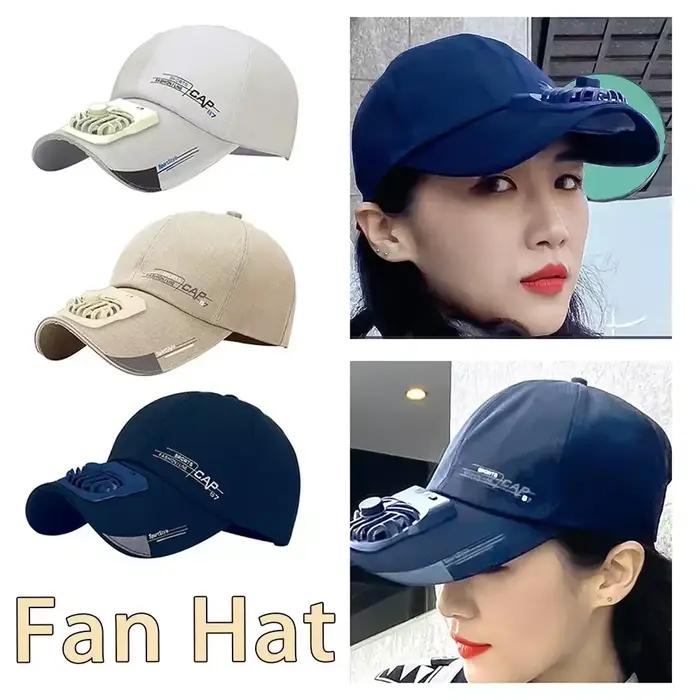 Casquette avec ventilateur été USB charge