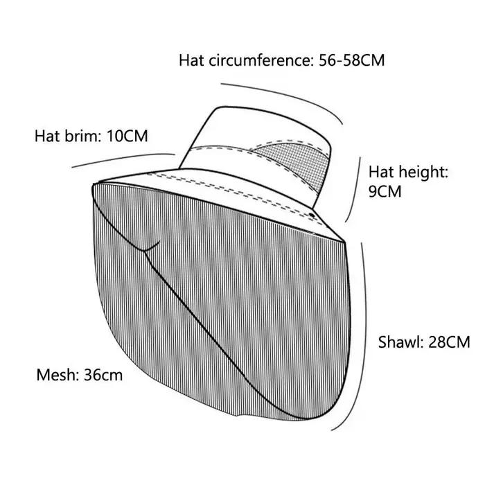 Chapeau anti-moustiques en filet invisible pliable pour randonnée pêche et camping protection solaire anti-insectes polyester motif floral tricoté six couleurs femme