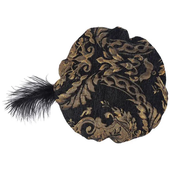 Béret médiéval du 15ème siècle Renaissance Tudors élisabéthain révolutionnaire brocart chapeau souple Halloween Cosplay