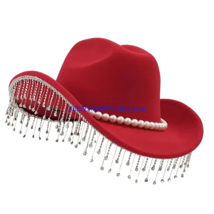 Chapeaux cowboy en laine confortables F42F pour usage quotidien unisexe style sport adapté aux quatre saisons occassions extérieures et intérieures à offrir pour toutes les occasions